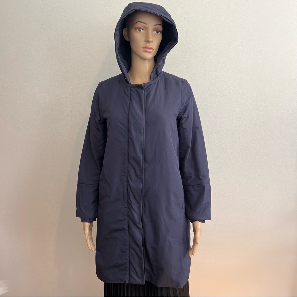 WEEKEND MAX MARA Navy Blue Hooded Coat Size 2